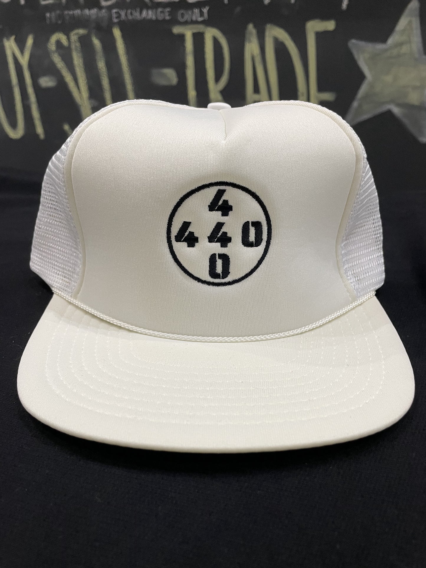 440 Kicks White Trucker