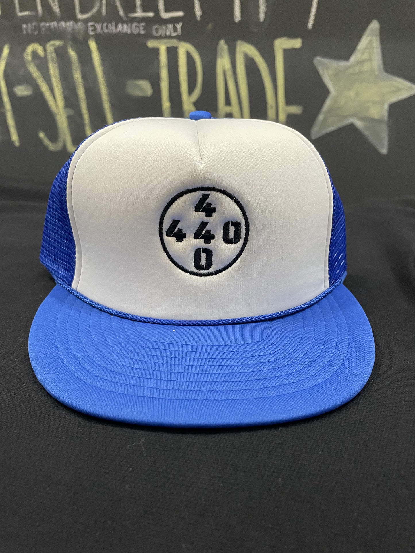 440 Kicks Blue Trucker
