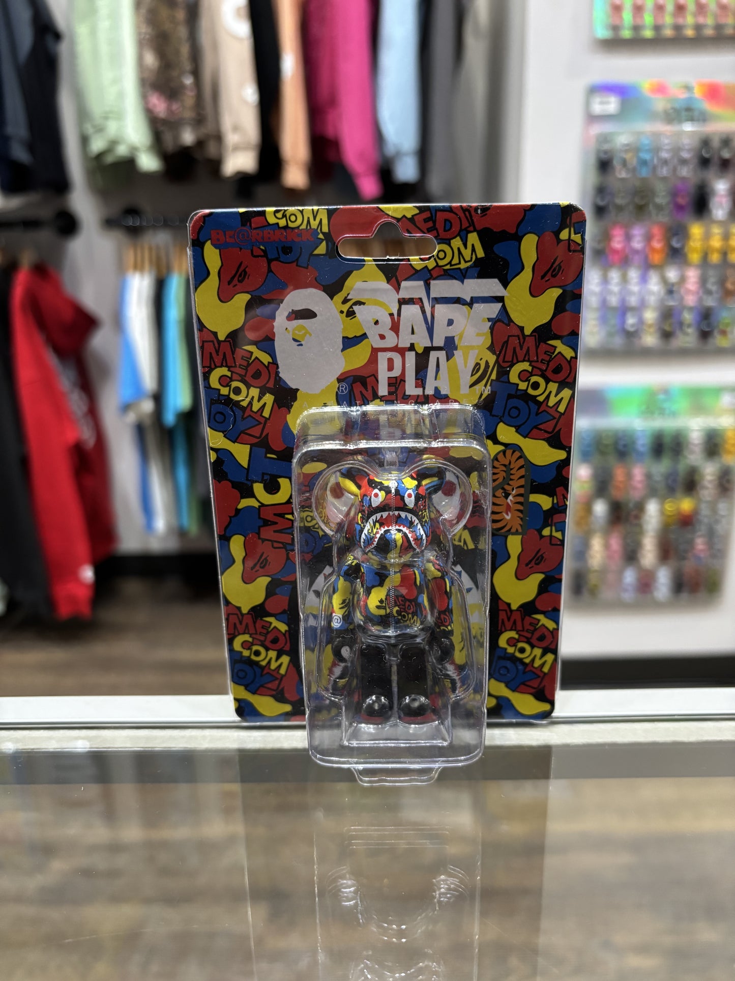 Bearbrick Bape Camo Shark Exhibition 2019 100%
