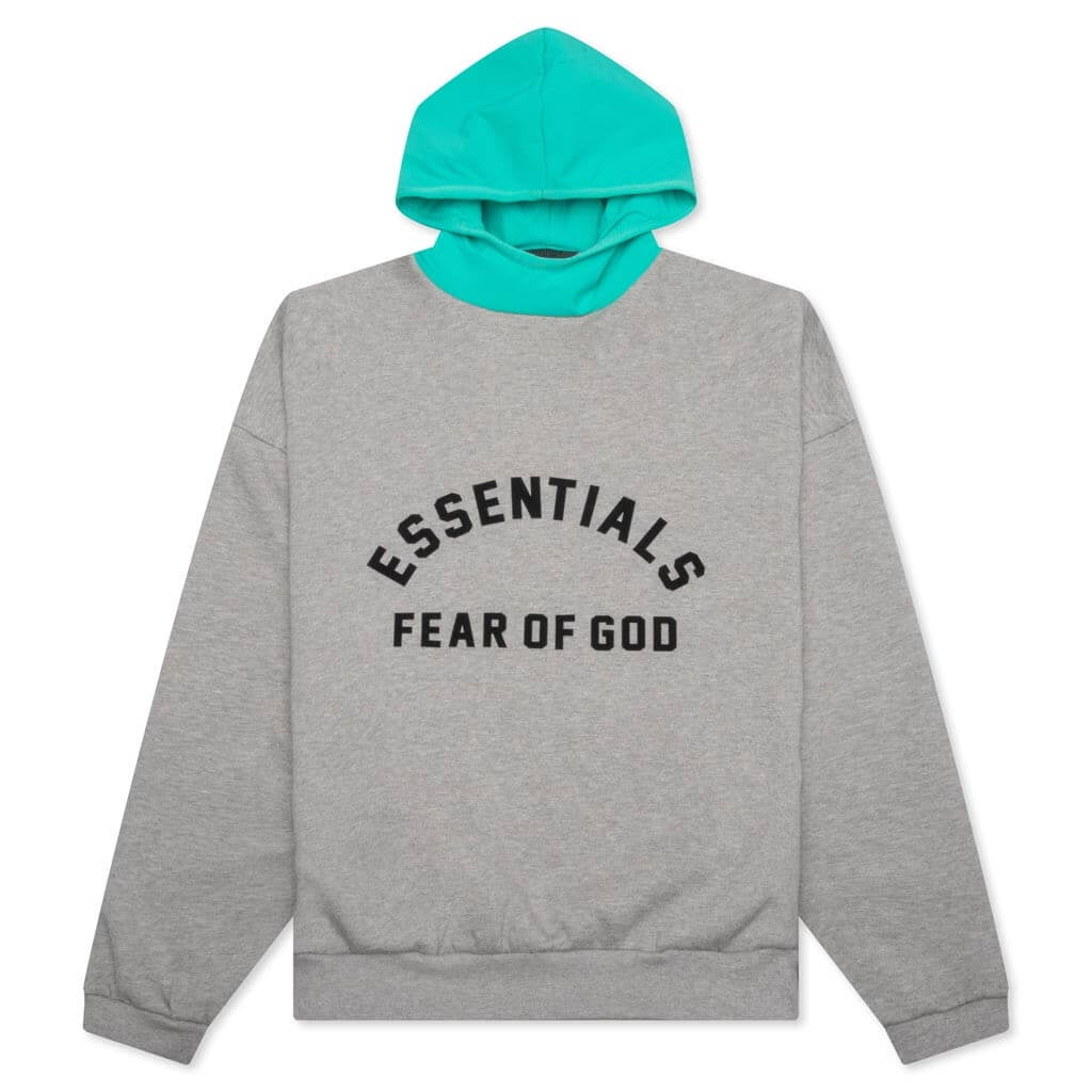 Essentials Fear of God Dark Oatmeal/Mint Leaf Bonded Hoodie