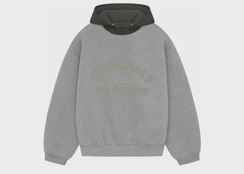 Essentials Fear of God Dark Heather Oatmeal/Ink Bonded Hoodie