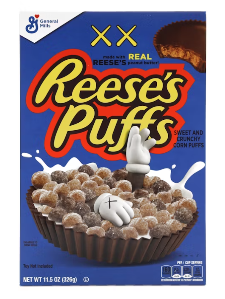 KAWS x Reese's Puffs Limited Edition Cereal Blue (Not Fit For Human Consumption)