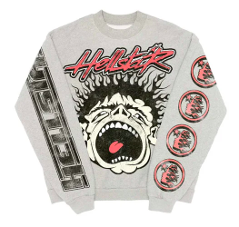 Hellstar Tour Records Crewneck Grey