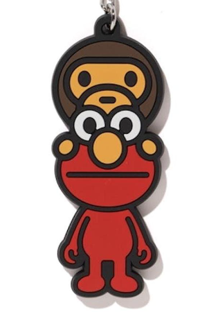 Bape Sesame Street Baby Milo Elmo Keychain