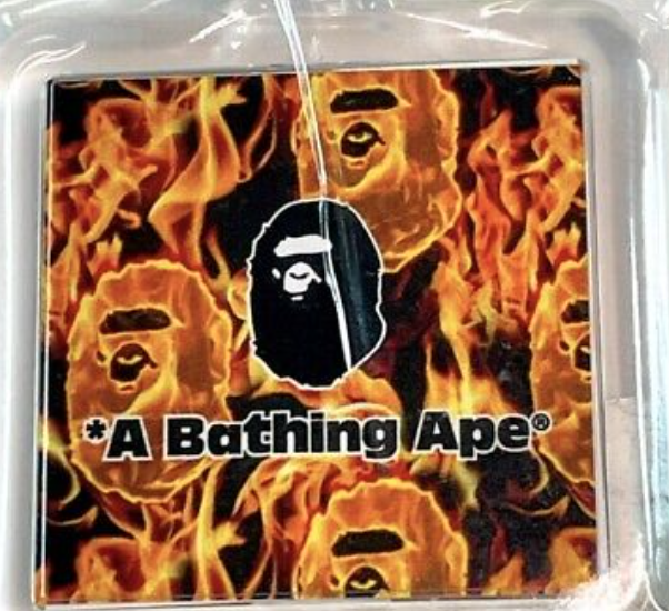 Bape World Mad Flame Keychain
