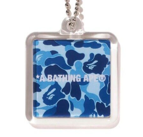 Bape Blue Camo Ape Head Keychain