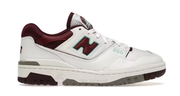New Balance 550 Burgundy Cyan