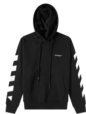 Off-White Helvetica Over Black/White Hoodie