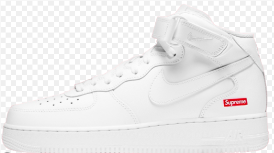Supreme Air Force 1 High White