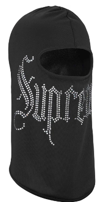 Supreme Rhinestone Balaclava Black