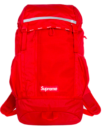 Supreme Logo Bookbag Red