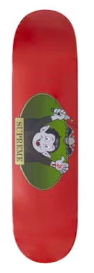 Supreme Vampire Boy Skate Deck Red