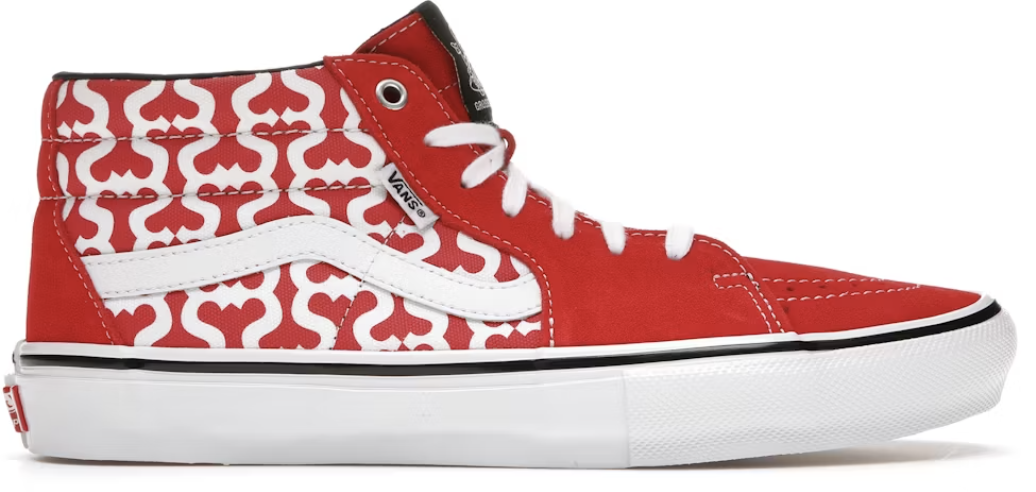 Supreme Vans Skate Grosso Mid Red