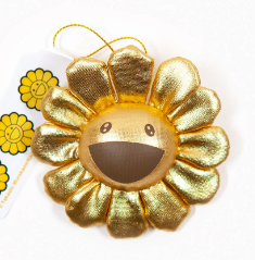 Takashi Murakami Gold Plush Pin