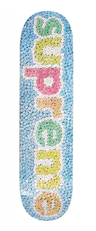 Supreme Skate Deck Candy Hearts Blue