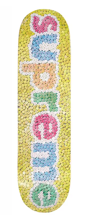 Supreme Skate Deck Candy Hearts Yellow