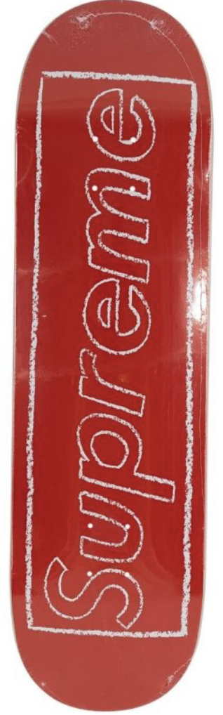 Supreme x Kaws Skate Deck Chalk Red