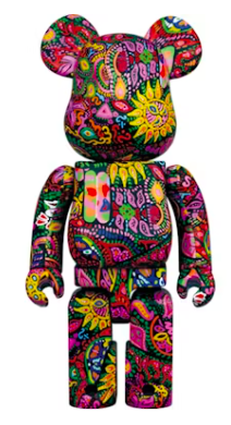 Bearbrick Psychedelic Paisley 1000%