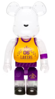 Bearbrick x Bodega x NBA Worldwide Respect Los Angeles Lakers 1000%