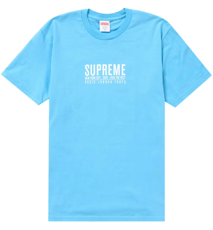 Supreme Paris Tee Bright Blue