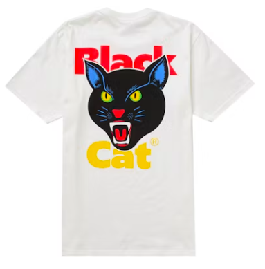 Supreme Black Cat Tee White