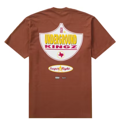 Supreme UGK Super Tight Tee Brown