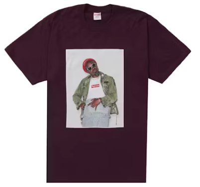 Supreme Andre 3000 Tee Eggplant