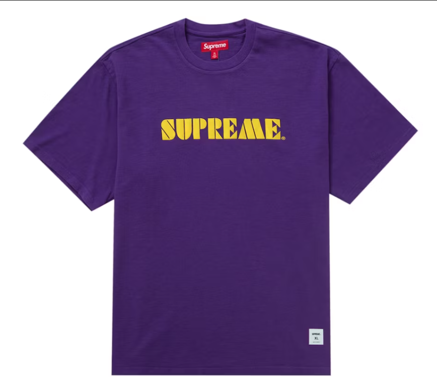 Supreme Stencil Embroidered Top Purple