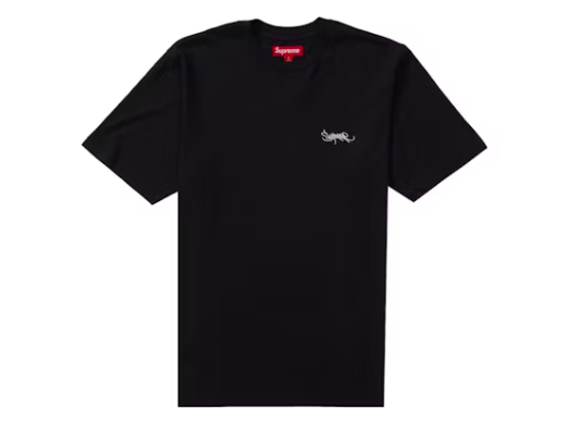 Supreme Washed Tag Tee Black