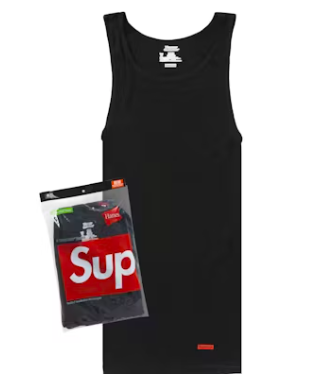 Supreme Hanes Tagless Tank Black