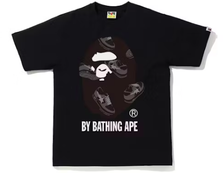 BAPE Sta Random Tee Black