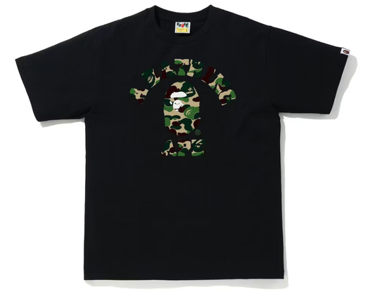 BAPE ABC Camo College Tee Black x Green