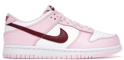 Nike Dunk Low Pink Foam Red White (GS)