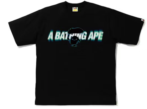 BAPE Blur Tee Black