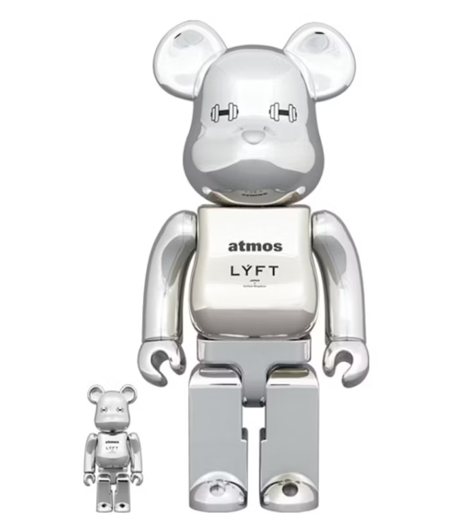 Bearbrick x Atmos x Lyft 100% & 400% Set