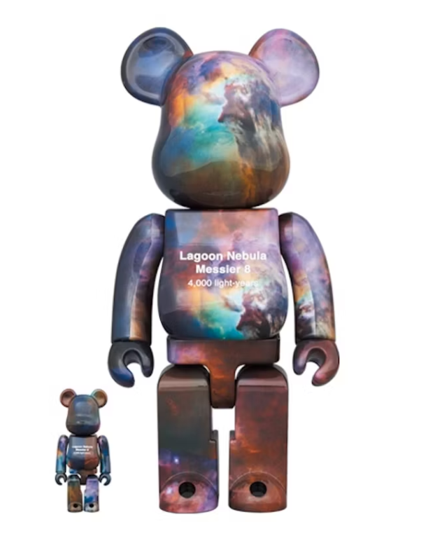 Bearbrick x NASA Hubble Space Telescope Lagoon Nebula 100% & 400% Set