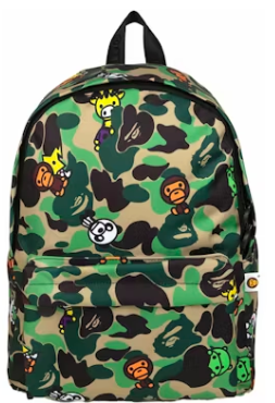 BAPE Baby Milo Green Camo Backpack SS24