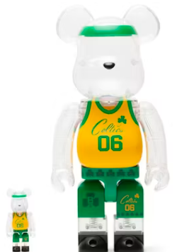 Bearbrick x Bodega x NBA Worldwide Respect Boston Celtics 100% & 400% Set