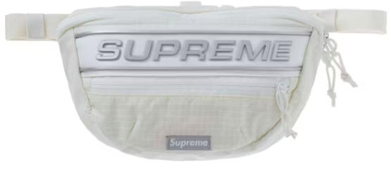 Supreme Logo Waist Bag White