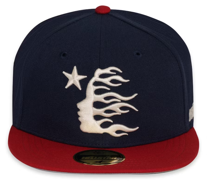 Hellstar Baseball Fitted Hat Navy/Red