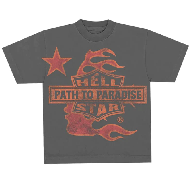 Hellstar Path to Paradise Biker Vintage Tee Black