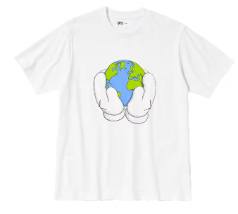 Kaws Peace for All Tee White