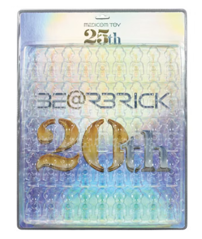 Bearbrick 20th/Medicom Toy 25th Anniversary Limited Edition Display Blister Board