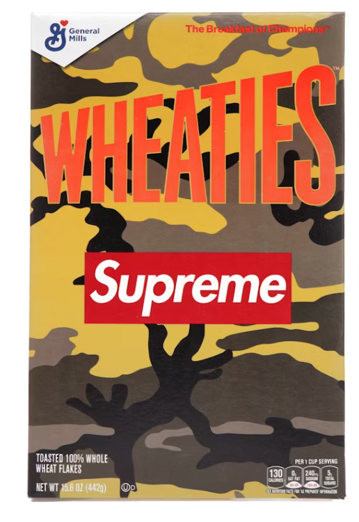 Supreme Wheaties Cereal Box Orange Camo