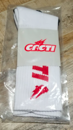 Travis Scott Astroworld Cacti Socks White