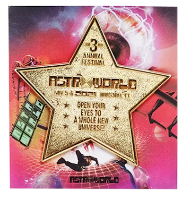 Astroworld Enamel Star Pin