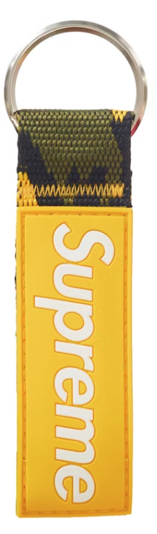 Supreme Webbing Keychain Yellow