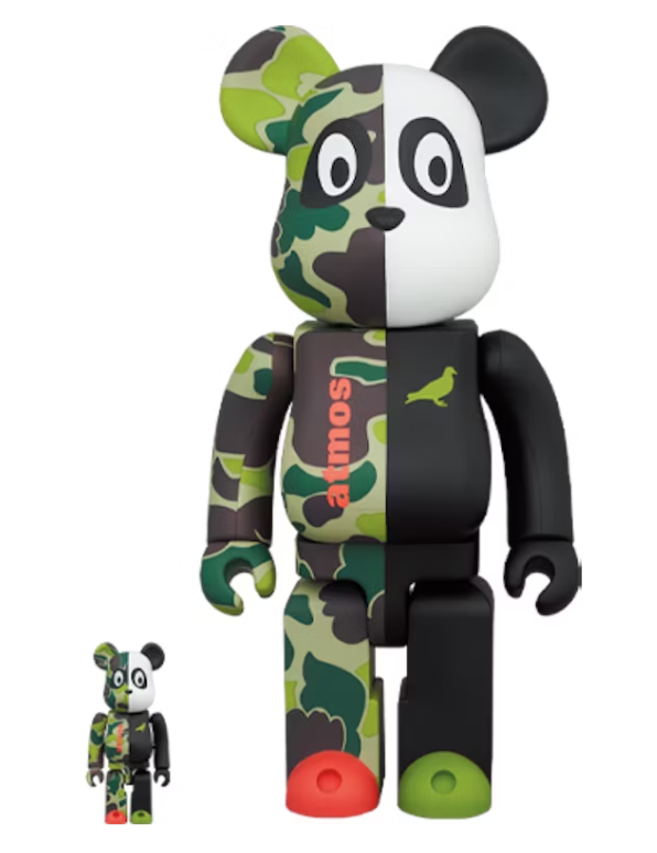 Bearbrick atmos x STAPLE #3 100% & 400% Set