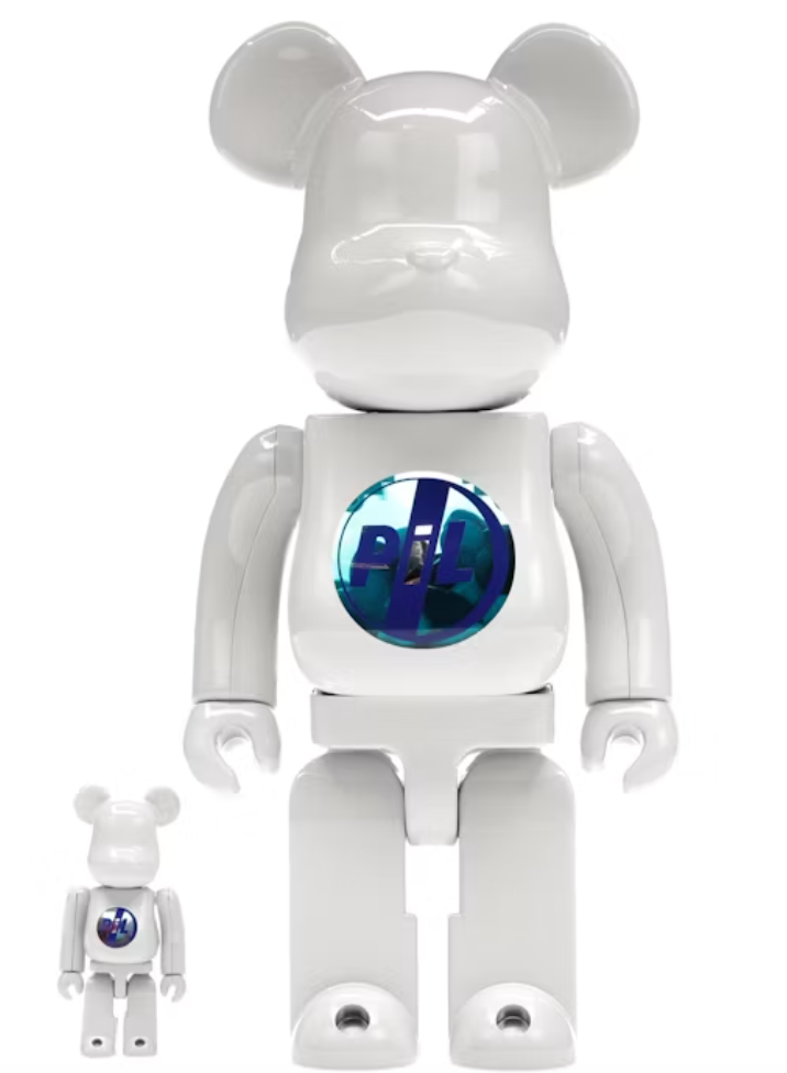 Bearbrick PiL 100% & 400% Set Chrome Ver. White