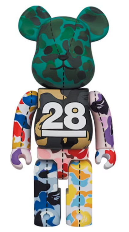 Bearbrick x BAPE 28th Anniversary Camo #4 400%